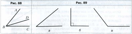 Сумма градусных мер углов. Виды углов